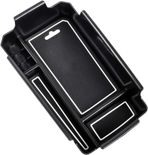 Vista 5 de SHAOHAO Organizador de consola central Volvo XC40 2023 2024 2025, para 2018 2019 2020 2021 2022 2023 2024 2025 Volvo XC40 Bandeja organizadora