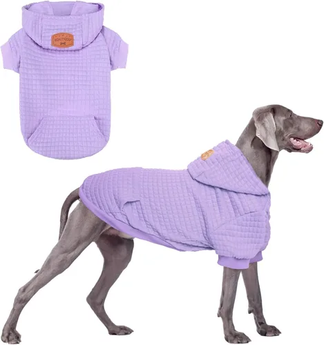 Vista 42 de BEAUTYZOO - Sudadera con capucha para perros con agujero para correa y bolsillo, suéteres para perros pequeños, medianos y grandes, niños y niñas
