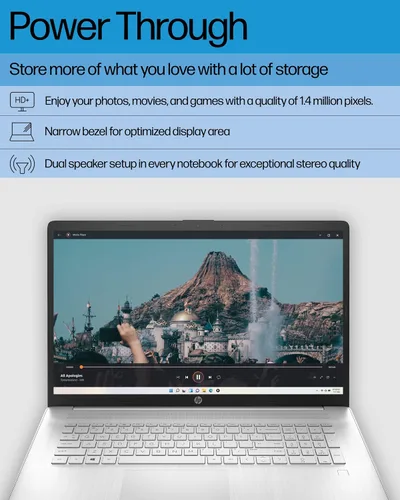 Vista 3 de HP Portátil de 17,3 pulgadas, Intel Core i5-1135G7 de 11ª generación, gráficos Intel Iris Xe, 8 GB de RAM, SSD de 512 GB, Windows 11 Home
