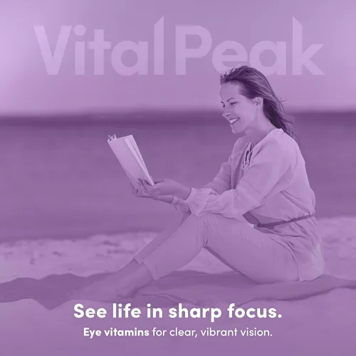Vista 7 de Vital Peak® Provision Vitaminas para los ojos – Suplementos para la salud ocular – con arándano, luteína, zeaxantina y más vitaminas – Vegano, sin