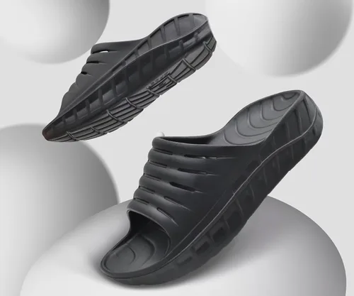 Vista 6 de GPOS Sandalias de recuperación deportiva para hombre, para fascitis plantar, gruesas, acolchadas, ligeras, cómodas, ortopédicas