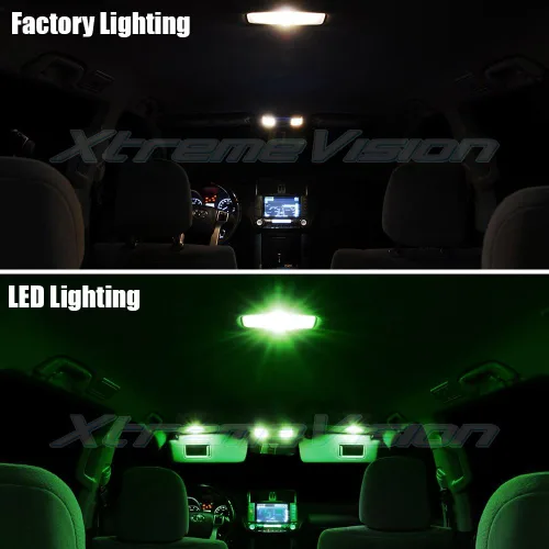 Vista 3 de XtremeVision LED interior para Scion TC 2008-2014 (10 piezas) kit de LED interior verde + herramienta de instalación