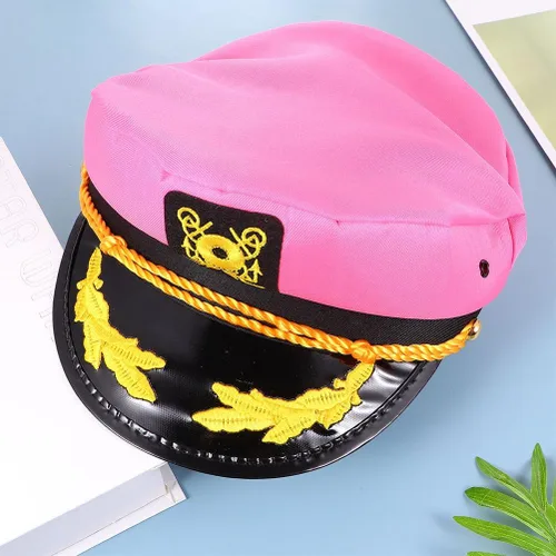 Vista 6 de PRETYZOOM 2 sombreros de capitán para actividades al aire libre para cosplay, fiestas temáticas náuticas y uso casual, adecuado para todas las edades