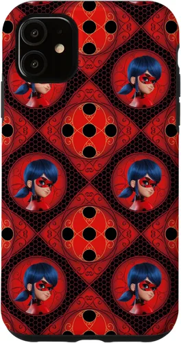 Vista 8 de Miraculous Ladybug and Cat Noir The Movie LB Pattern Case para iPhone 17