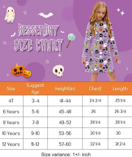 Vista 6 de BesserBay Vestido midi de Navidad para niñas con bolsillo en el pecho de 4 a 12 años