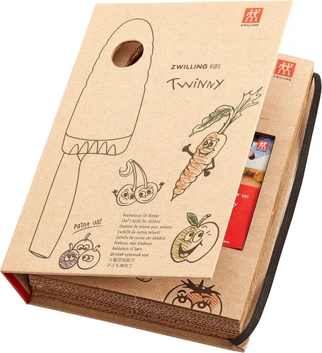 Vista 4 de ZWILLING TWINNY - Cuchillo de chef para niños, color rojo