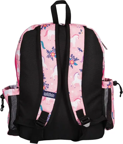 Vista 7 de Wildkin Mochila infantil de 17 pulgadas para niños y niñas, perfecta para la escuela primaria tardía, cuenta con tres compartimentos con cremallera