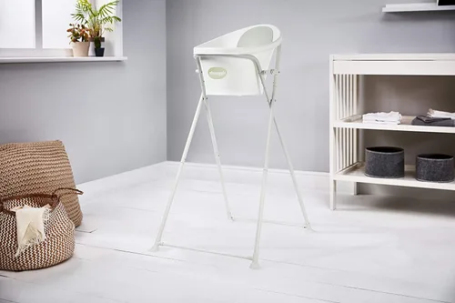 Vista 5 de SHNUGGLE Nuevo soporte de baño plegable para baño Shnuggle, color blanco
