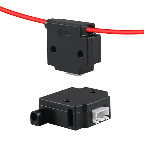 Vista 3 de Módulo de sensor de detección de rotura de filamentos, accesorios de impresora 3D con cable de 1 M para extrusora de filamento de 0.069 in, detector