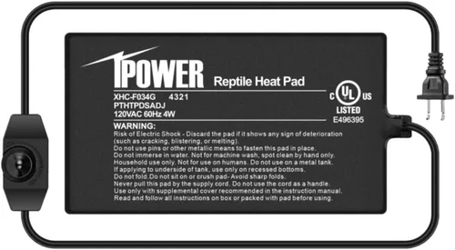 Vista 33 de iPower Almohadilla de Calor para Reptiles de 6 x 8 Pulgadas, 8 W, Calentador de Terrario Debajo del Tanque, Alfombrilla Calefactora para Tortuga