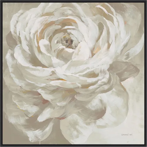 Vista 8 de Amanti Art Lienzo enmarcado para pared, 16 x 16 pulgadas, rosa neutra de Danhui Nai, lienzo enmarcado para pared, obras de arte de flores