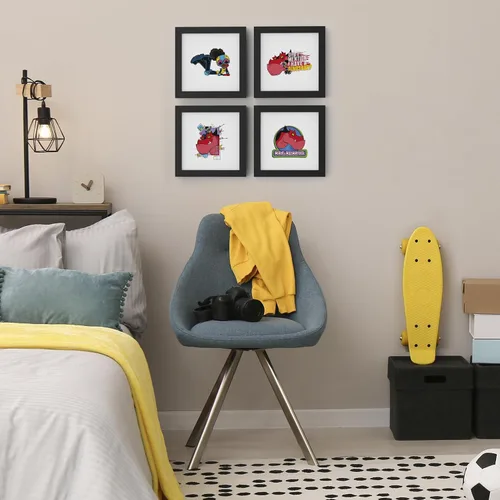 Vista 2 de Trends International Gallery Pops Marvel Moon Girl y Devil Dinosaur - Paquete de arte de pared Duo (paquete de 4)