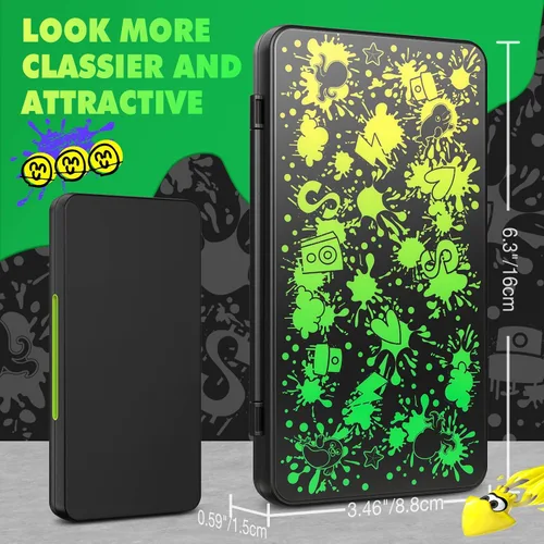 Vista 6 de MoKo Funda para 24 tarjetas de juego compatible con Nintendo Switch OLED modeloSwitchSwitch Lite funda para juego Switch para tarjetas de juego
