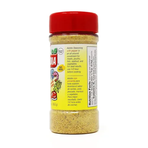 Vista 2 de Badia Adobo con pimienta, 3.75 oz - Adobo con Pimienta - Ahumado, picante y salado para carnes, pollo, mariscos y verduras