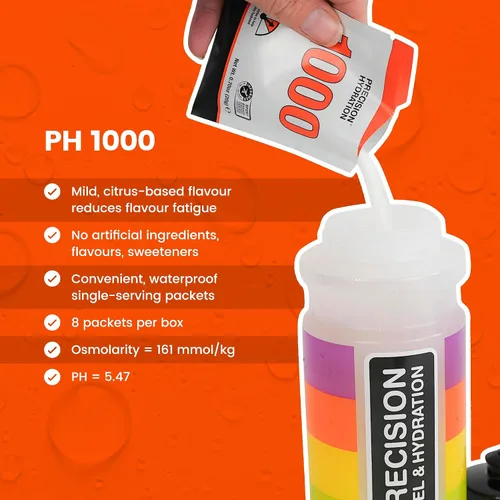 Vista 3 de Precision Hydration Polvo de electrolitos, sin ingredientes artificiales, paquetes de hidratación multifuerza, porciones individuales impermeables