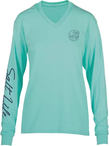 Vista 2 de Salt Life Women's Summer Stoke Island Long Sleeve Unisex Fit Tee