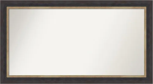 Vista 311 de Amanti Art Espejo personalizado, espejo de baño negro Astor, espejo de pared o espejo de tocador de baño sobre el fregadero (25 x 25 pulgadas)