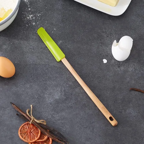 Vista 4 de RSVP International Kitchen Tool Collection - Espátula delgada, 11.75 pulgadas, color verde