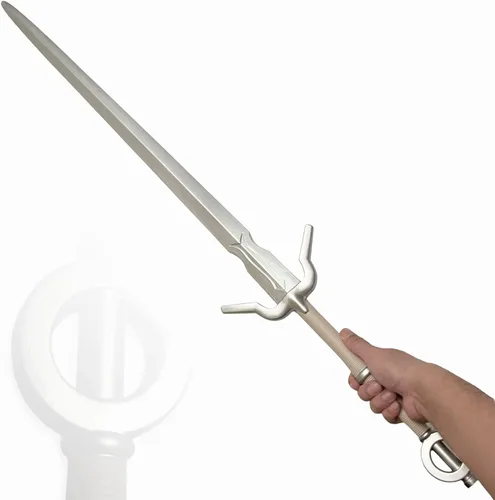 Vista 22 de Espada larga de caza de brujo de espuma medieval de 41 pulgadas para cosplay LARP disfraz Halloween