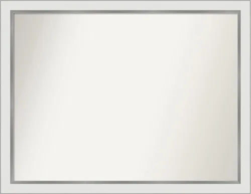 Vista 151 de Amanti Art Espejo personalizado, espejo de baño estrecho Alexandria White Wash, espejo de pared o espejo de tocador de baño sobre el fregadero