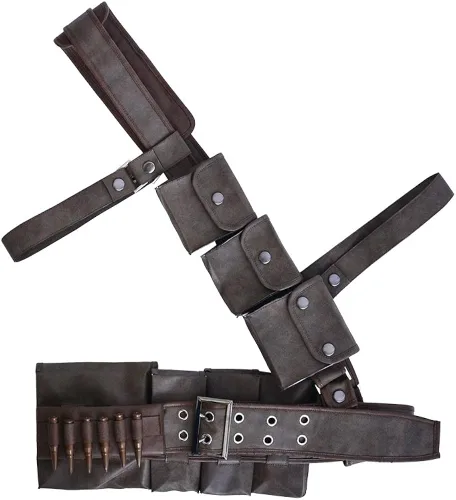 Vista 3 de miccostumes Survivor Cosplay Belts Set para hombre
