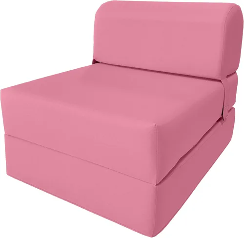 Vista 26 de D&D Futon Furniture. Silla plegable de espuma, sofá de estudio, colchón de espuma plegable para invitados (6 x 24 x 70 pulgadas, negro)