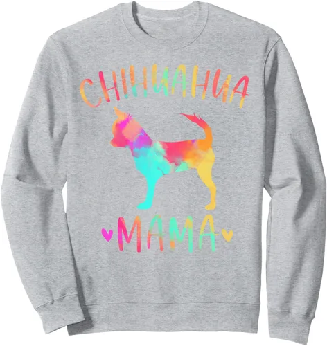 Vista 3 de Chihuahua Mama - Sudadera colorida con regalos de Chi-Chi para perro y mamá, Negro, S