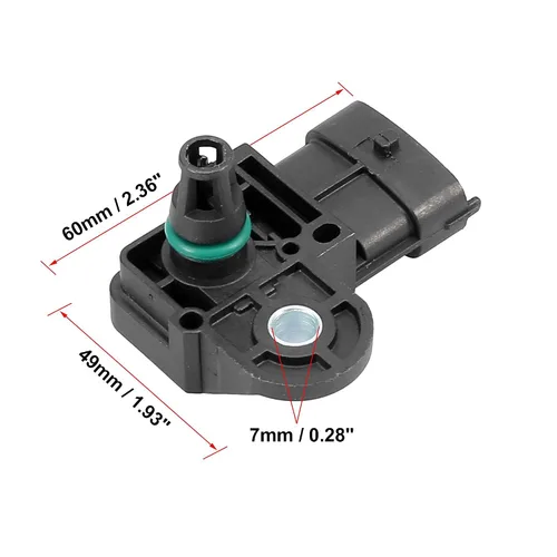 Vista 3 de X AUTOHAUX Sensor MAP de presión absoluta del colector de admisión del coche 55568175 para Chevrolet Sonic 2012-2019