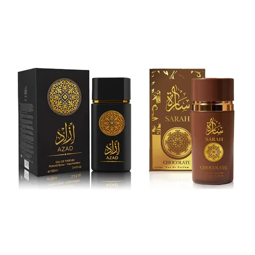 Vista 20 de Set de Perfume para Hombre AZAR, 2 x 100ml Eau de Parfum Fragancia Especiada y Amadeirada con Tabaco, Café y Vainilla Aroma Audaz y Sofisticado