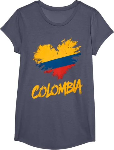 Vista 14 de Camiseta con la bandera del corazón de Colombia