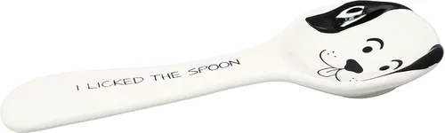 Vista 2 de Pavilion Gift Company - Perro lamió la cuchara-10 cucharas resto, 10", blanco