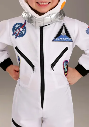 Vista 7 de Mono de astronauta blanco para niños pequeños