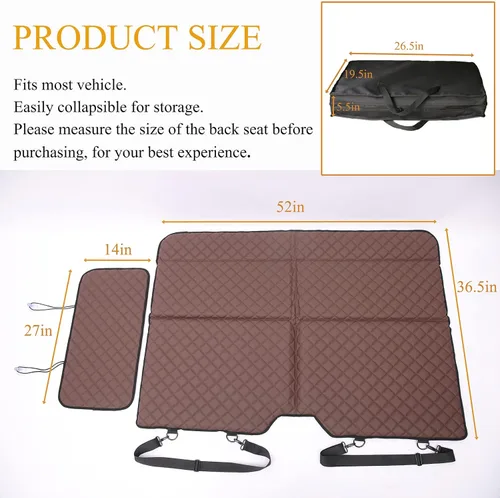 Vista 6 de Ablechien Colchón de coche no inflable, extensor de asiento trasero para camión, hamaca de perros, colchón de cama de camión, colchón de campamento