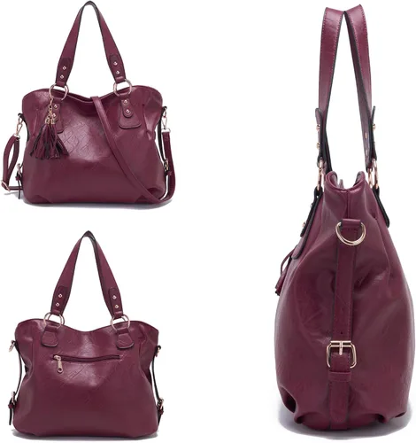 Vista 3 de Juego de carteras y carteras para mujer, bolso grande con cartera, 3