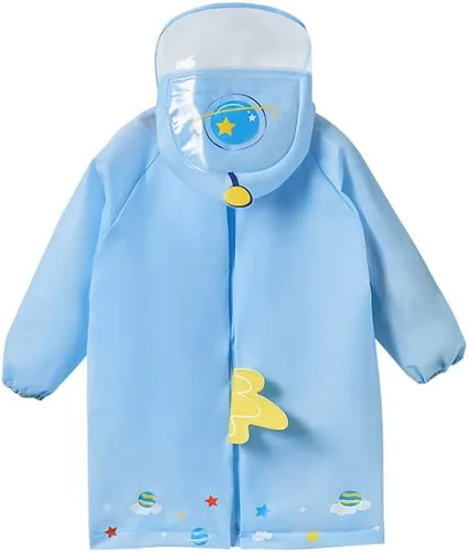 Vista 8 de amo nenes Kids Raincoat for Boys Girls Rain Poncho with Hood, Waterproof Reusable EVA Rainwear Toddler Cartoon 2-12 Years