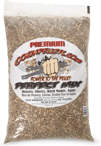 Vista 11 de CookinPellets Pellets de Madera Dura Natural de Manzana Premium y Arce Duro, Humo Dulce Ligero para Parrilla BBQ y Ahumador de Pellets, Bolsa de 40