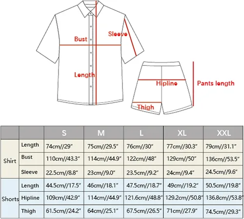 Vista 6 de Atwfo Camisas hawaianas para hombre, estilo casual, con botones, manga corta, pantalones cortos estampados, para verano, playa, tropical, hawaiano