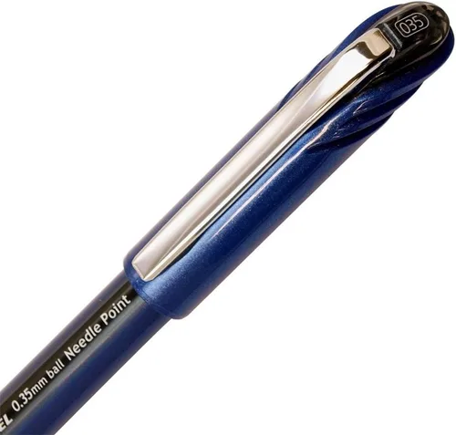 Vista 3 de Pentel Energel Euro - Bolígrafo con punta de aguja de 0.014 in, tinta negra (BLN23-A)