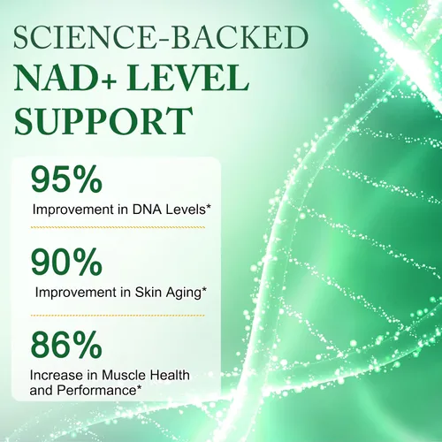 Vista 6 de Suplemento NAD, ribósido de nicotinamida NAD, liposoma alternativa NAD extra fuerte, Boost NAD y resveratrol + para mujeres y hombres, energía