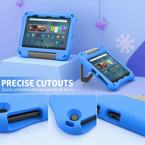 Vista 3 de Funda para tablet Fire Max 11 para niños (versión 2023), Riaour Amazon Kindle Fire Max 11 funda para (incompatible con iPad Samsung de 11 pulgadas)
