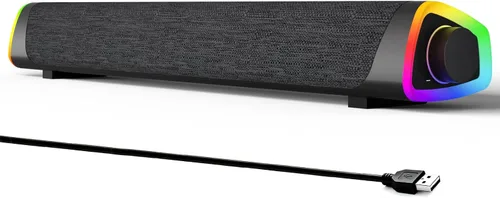 Vista 12 de SOULION Altavoces de computadora R30 para PC de escritorio, alimentación Gris