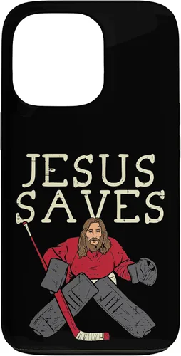 Vista 10 de Jesus Save Ice Hockey Goalie Religious Christian Goaltender Case for iPhone 17