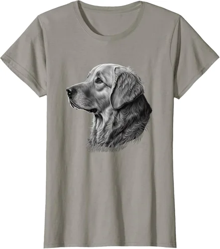 Vista 63 de Camiseta divertida Golden Retriever, Negro