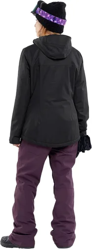 Vista 6 de Volcom Chaqueta con capucha para mujer, con aislamiento, snowboard, esquí, invierno