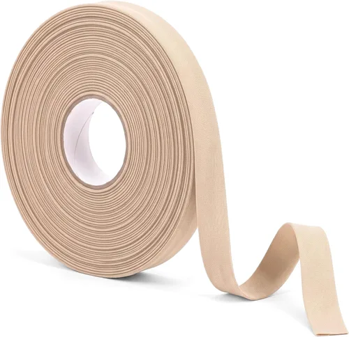 Vista 13 de Jetec Cinta al bies de algodón de doble pliegue de 1/2 pulgada para coser Rosa