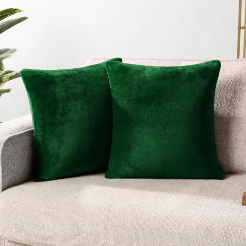 Vista 10 de PAVILIA Fundas de Almohada Decorativas Negras 18x18 Juego de 2, Fundas de Cojines Decorativos para Cama Sofá Sillón, Decoración de Acento Estético