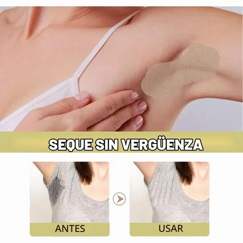 Vista 3 de Almohadillas de sudor para axilas, 20 almohadillas invisibles autoadhesivas para el sudor de las axilas, almohadilla desechable antitranspirante