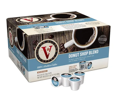 Vista 4 de Victor Allen's Coffee Hawaiian and Donut Shop Blend K-Cup Pods 80