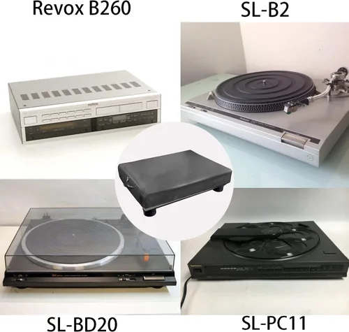 Vista 4 de Cubierta antipolvo para tocadiscos, adecuada para la mayoría de los modelos de tocadiscos