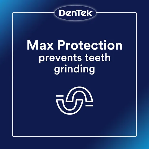 Vista 2 de DenTek Professional Fit, protección dental máxima para rechinar dientes y tableta limpiadora antibacteriana eficiente, 90